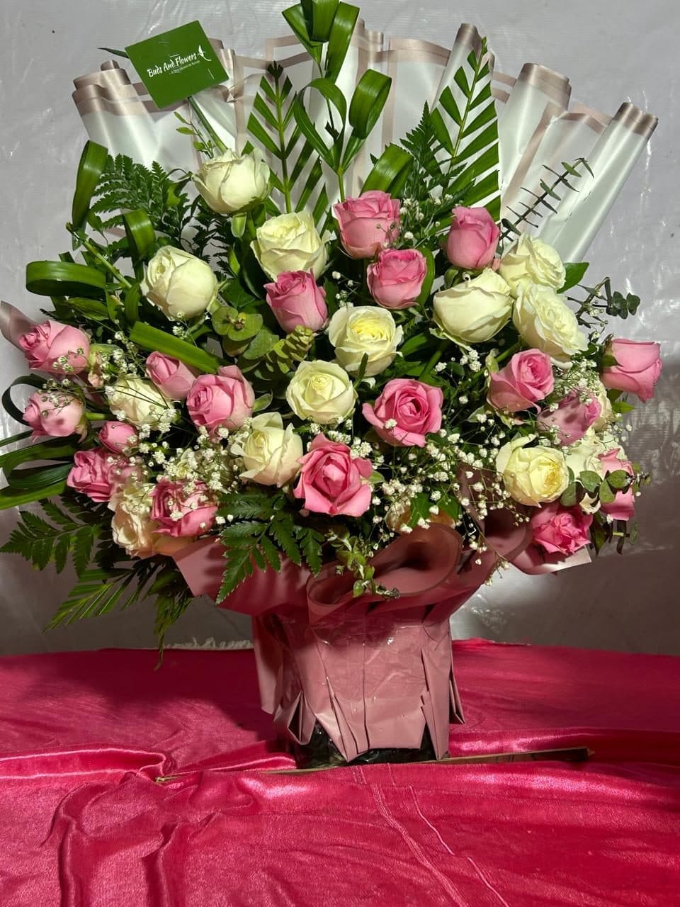 Fresh handcrafted bouquet by Buds & Flowers