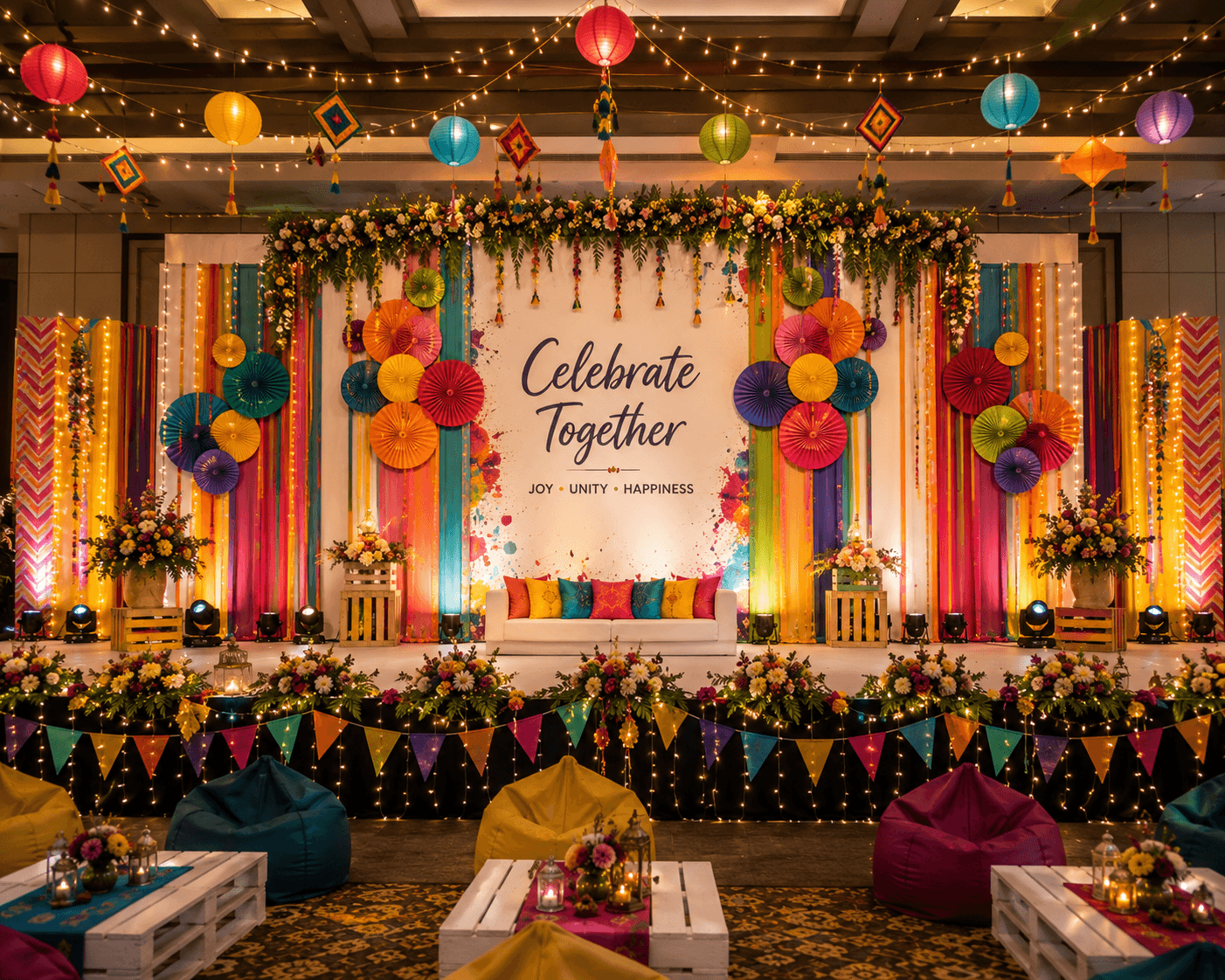 Festive Celebrations decoration by Buds & Flowers